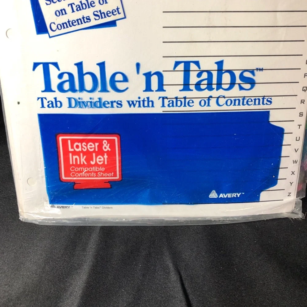 Avery Multicolor Table 'n Tabs Dividers